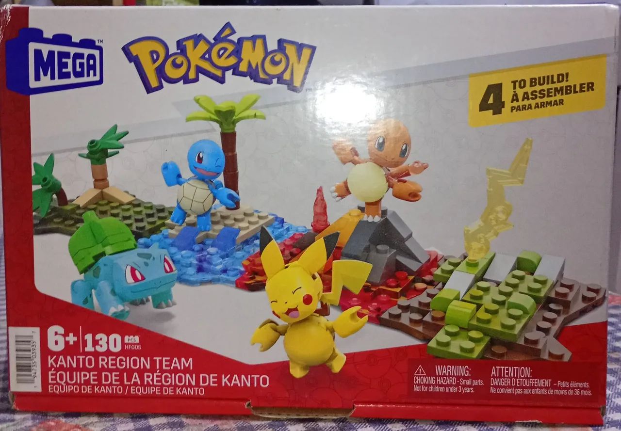 Pokemon Mega Construx Kanto Region Team