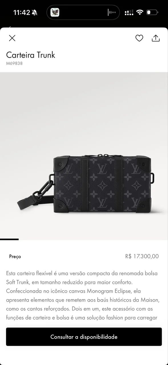 Carteira Trunk Louis Vuitton Original com caixa e NF - Foto 3
