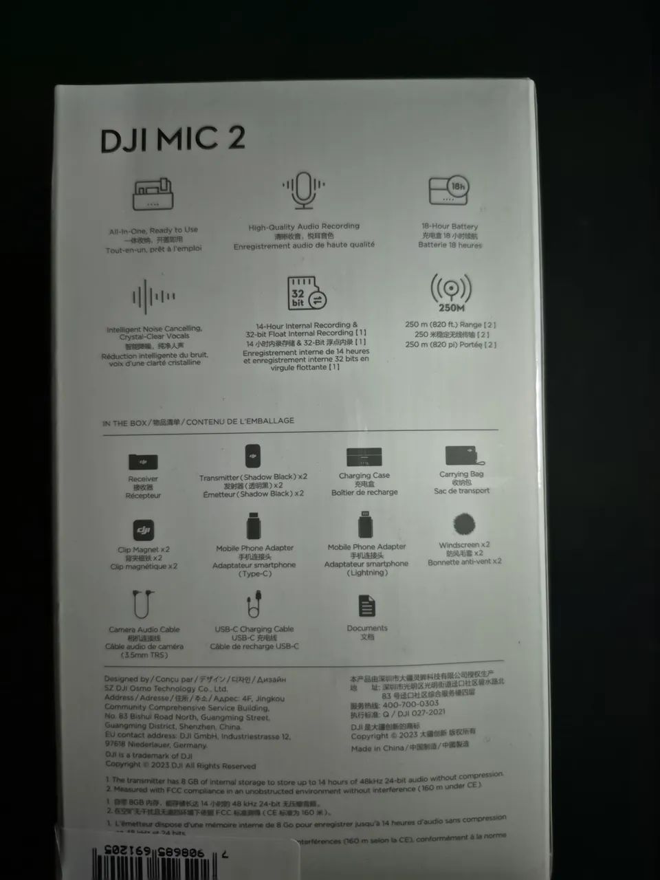 Microfone DJI Mic 2 - Lacrado com selo ANATEL - Foto 3