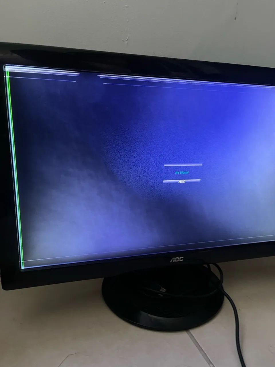 Monitor AOC com tela danificada acompanha cabo - Foto 5