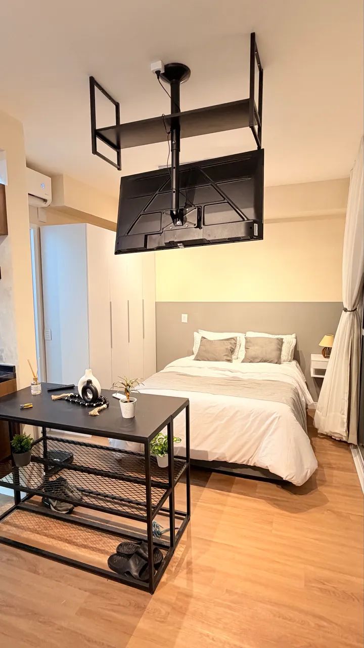 Studio 100% Mobiliado e Climatizado | Porteira Fechada | VIP Augusta - Foto 3
