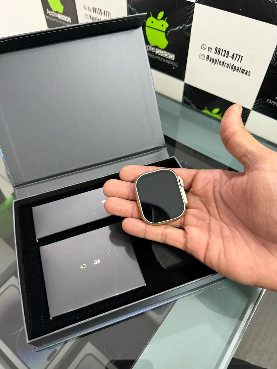 Smartwatch titânio 2027 + NFC + tela Amoled - Foto 3