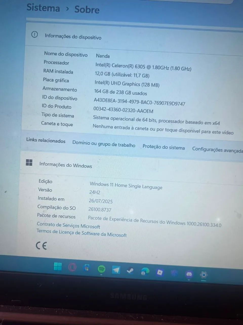 Notebook Samsung book e20 - Foto 4