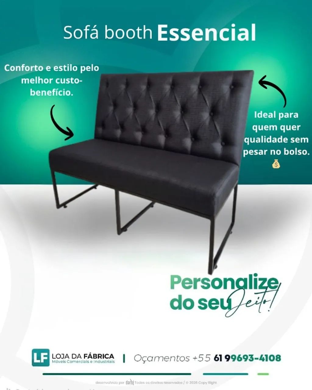 SOFÁ BOOTH ECONÔMICO 