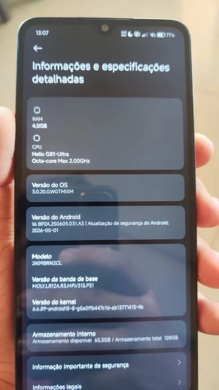 Xiaomi Redmi 14C vendo ou troco em iPhone  - Foto 2