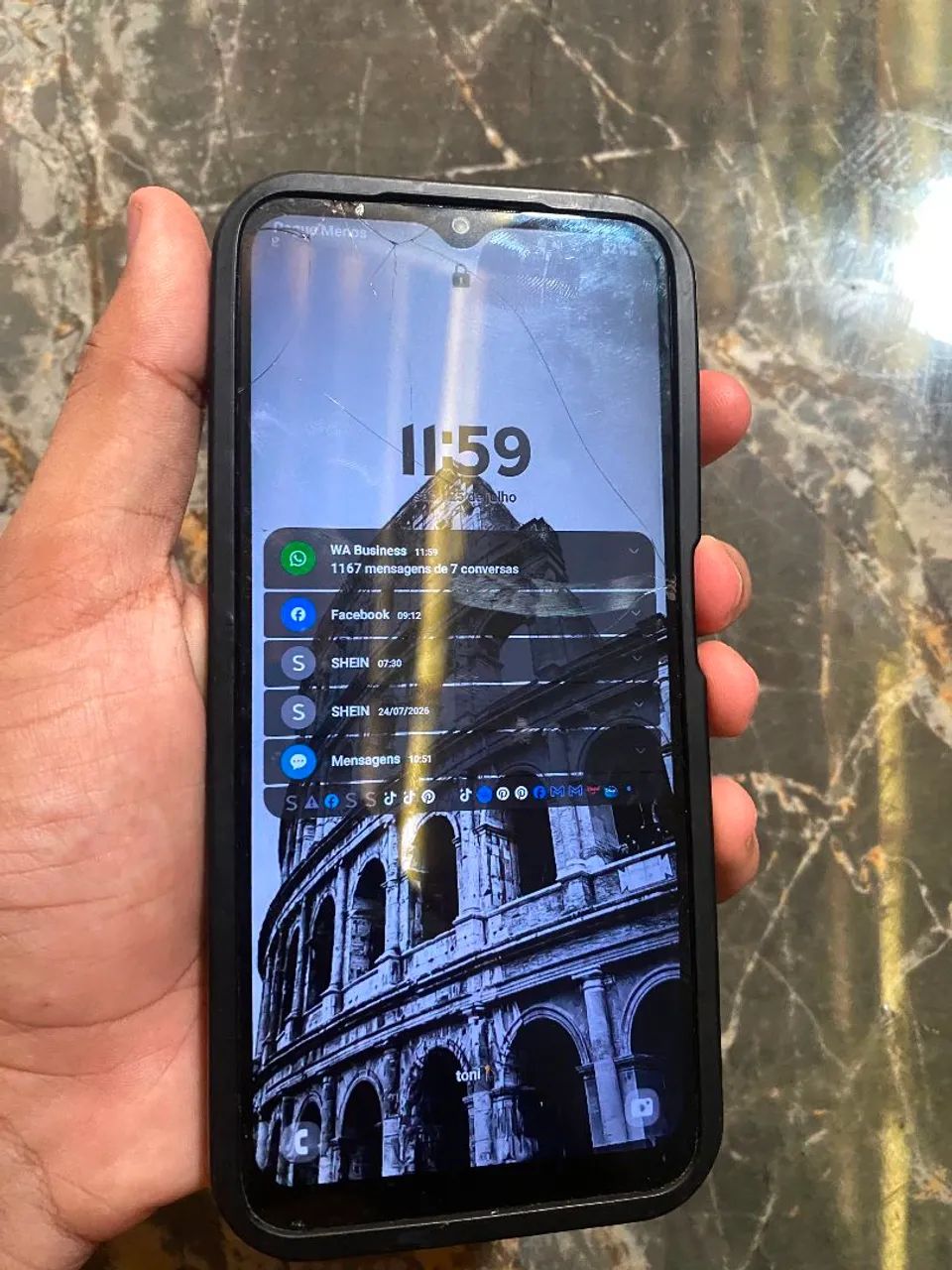 Vendo um A03s Samsung por 200$