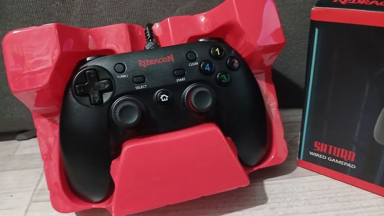 Controle PS3 e PC com fio Redragon Saturn Wired  - Foto 3