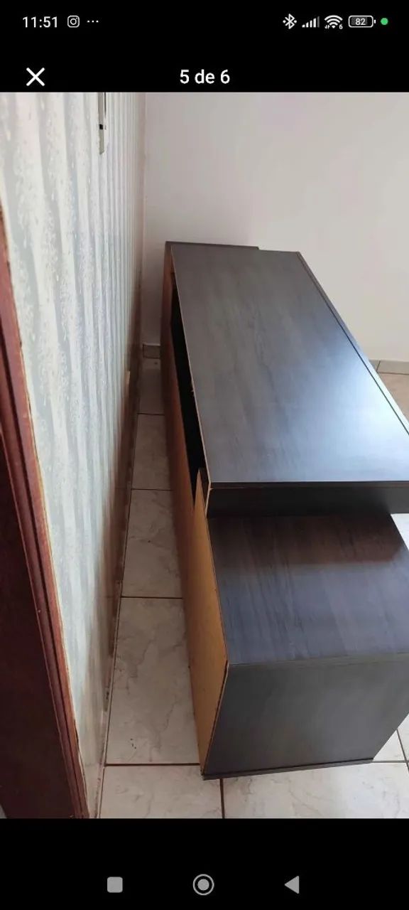 Rack para Sala (Madeira Tabaco/Imbuia) - Foto 5