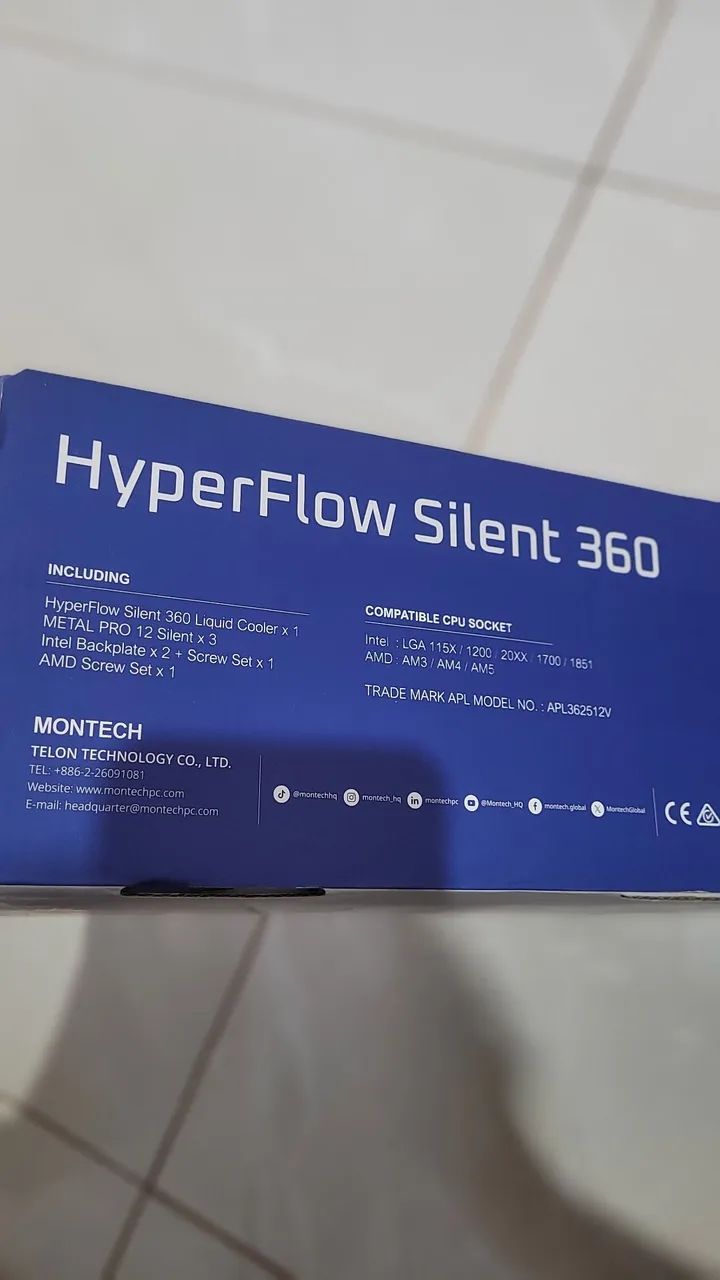 Water Cooler Montech HyperFlow Silent 360mm  - Foto 5