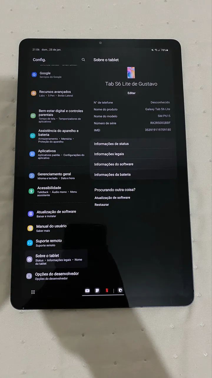 Tab S6 lite - 5 meses de uso  - Foto 3