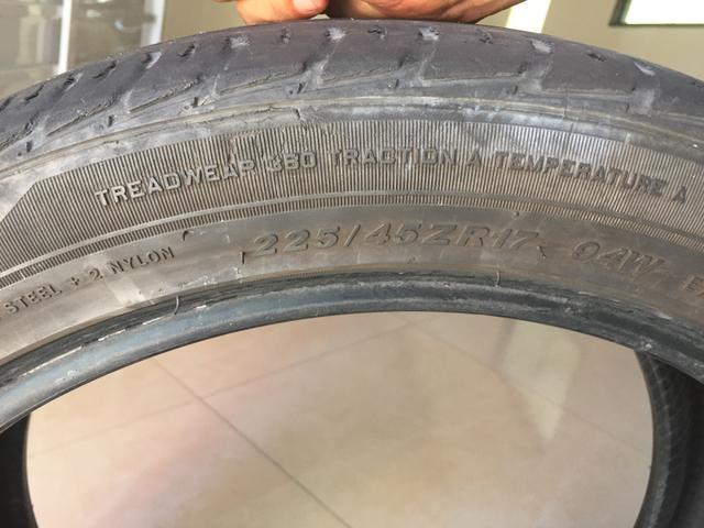 2 pneus usado R17 225/45 - Foto 3