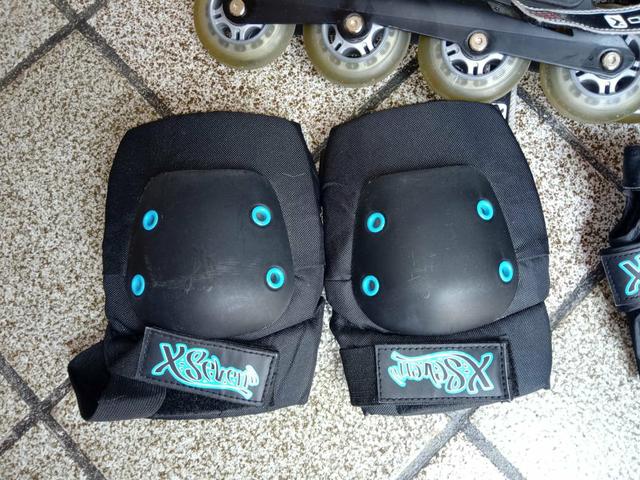 Patins com acessórios de proteção - Foto 4