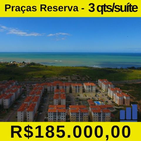 MS - 3q com suite, 2 vagas e Varanda Gourmet à 300m da praia de Manguinhos