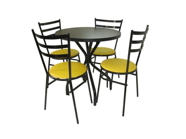Mesa redonda com duas cadeiras para bar,restaurante,buffet e lanchonete - Loja da Fábrica