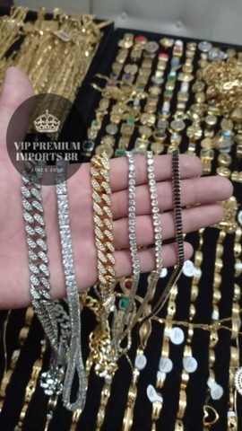 colar ice/ mc puro brilho / douradas ou em prata valor da unidade - Foto 4