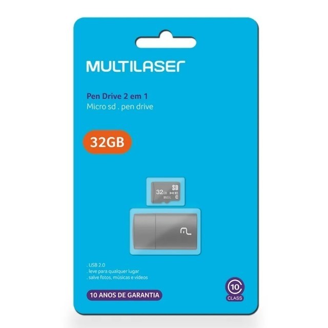 Cartão de memória 32GB com adapatador para pen drive Atacado e varejo - Foto 2