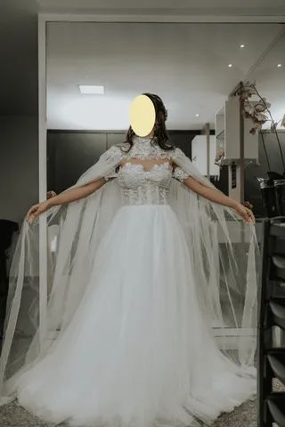 Vestido de Noiva com Capa  - Foto 5
