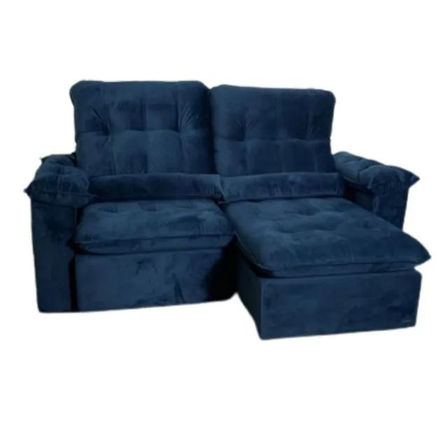 Sofá retrátil reclinável imperial molas ensacadas!!tt23m - Foto 4