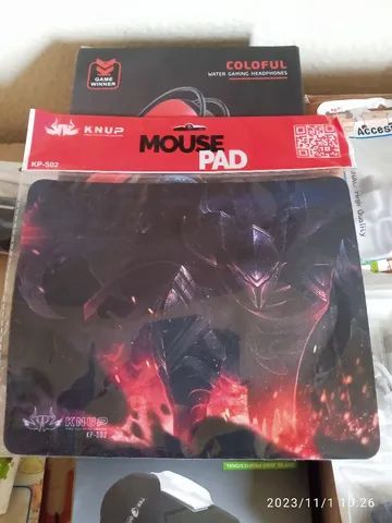 Kit 4em1 Teclado com fio led+Mouse com fio led+Gamer fone com led+ Mouse Pad - Foto 6