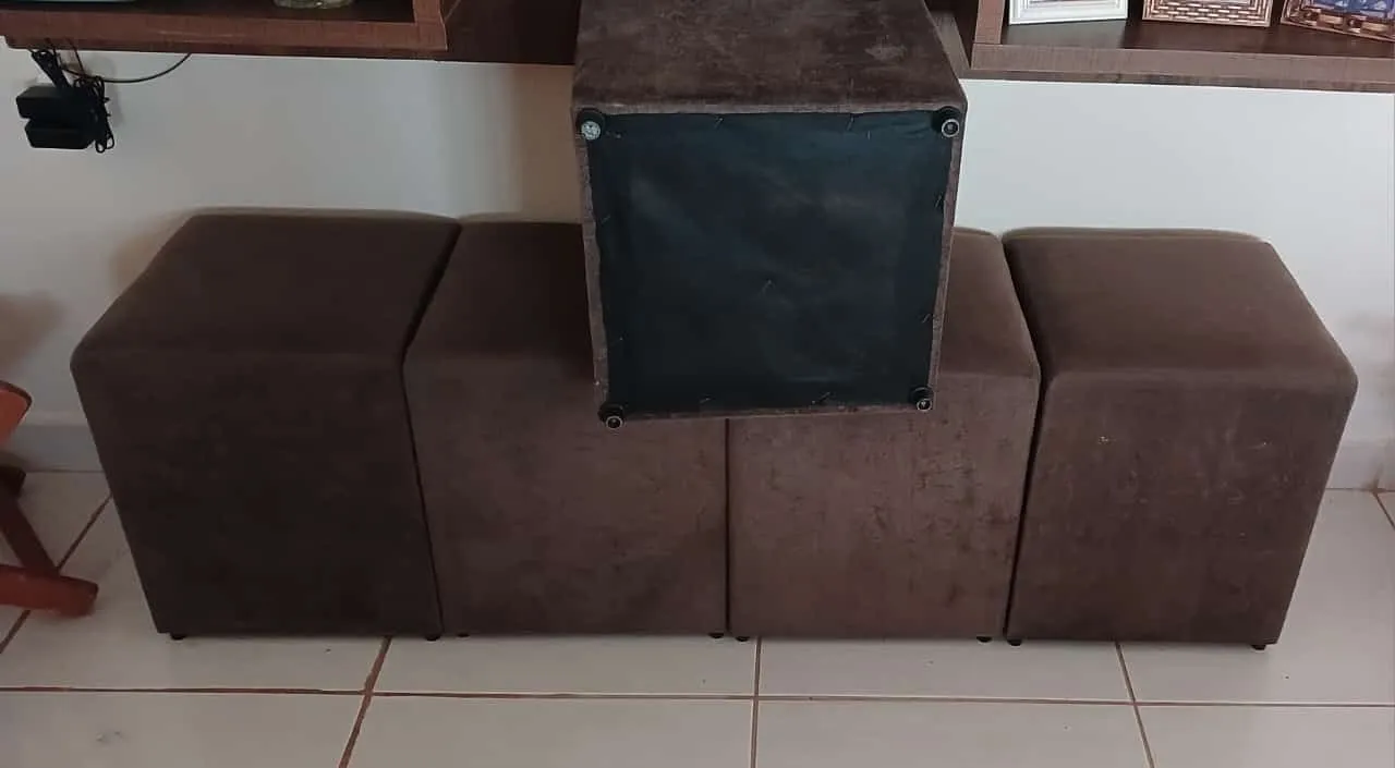 Jogo de Puffs para Sala - Conforto e Estilo