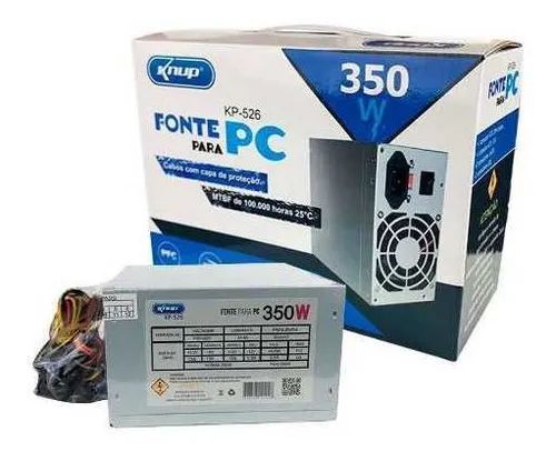 Fonte atx 350 w para PC Knup KP-526  127/220V