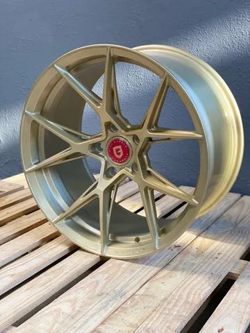 Rodas Gisa Glória Flow Forming P/ Boxster Dourado 5x130 - 20x8,5 e 20x10,5 - Foto 4