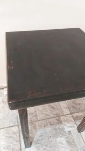 Mesa quadra de madeira e resina - Nova - Foto 4