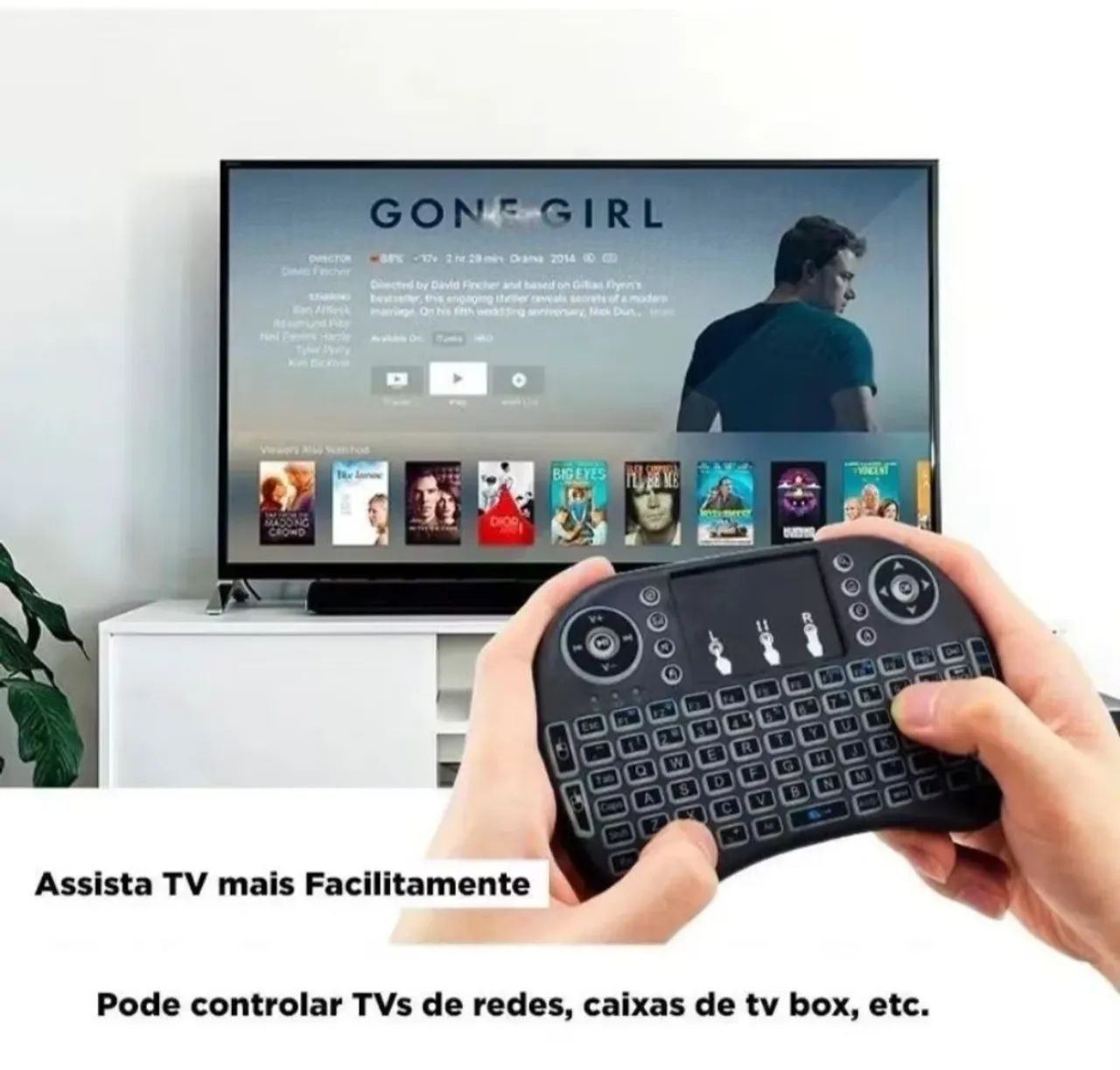 Miniteclado de Led para TV Smart PC Notebook entre Outros  - Foto 3