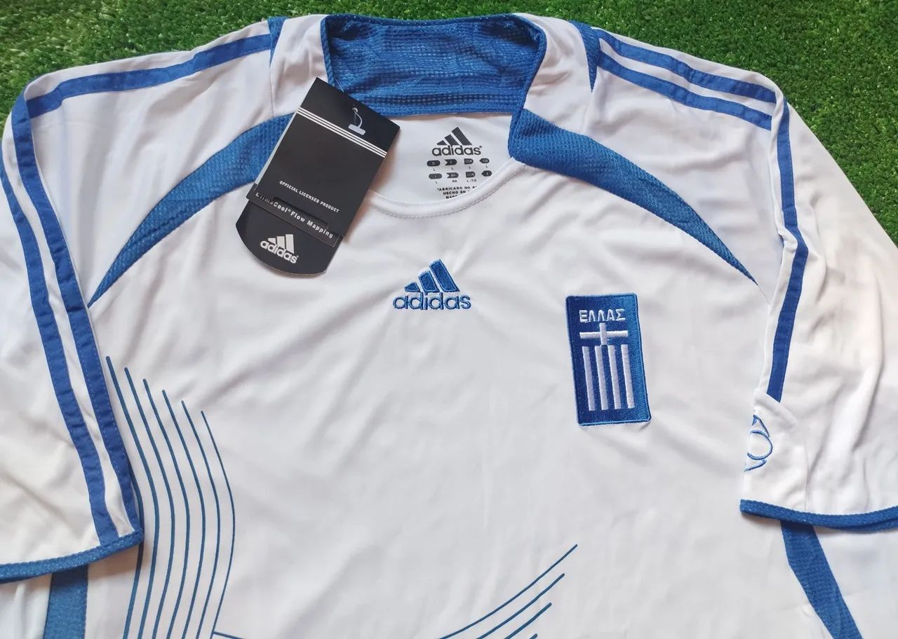 Camisa Futebol Seleção Grécia Retrô 2006/07 - Home Personalizada - Foto 3