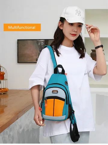 Bolsa transversal com zíper na alça - Foto 3