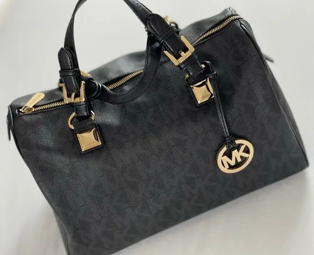 Bolsa MK preta monograma ORIGINAL - Foto 2