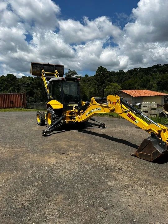 Retro escavadeira new holland b95b 2012 - Foto 6
