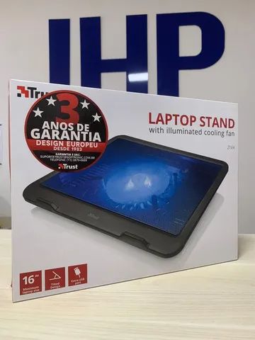 Base para Notebook com Cooler Trust Ziva com LED - Loja Física - Parcelamos sem Juros