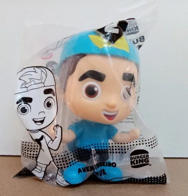 Luccas Neto boneco Aventureiro Azul. - Foto 3