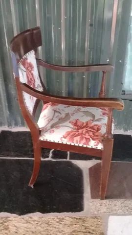 cadeira antiga colonial arte deco - Foto 2