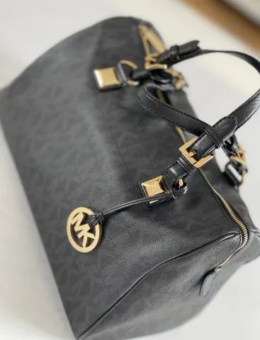 Bolsa MK preta monograma ORIGINAL