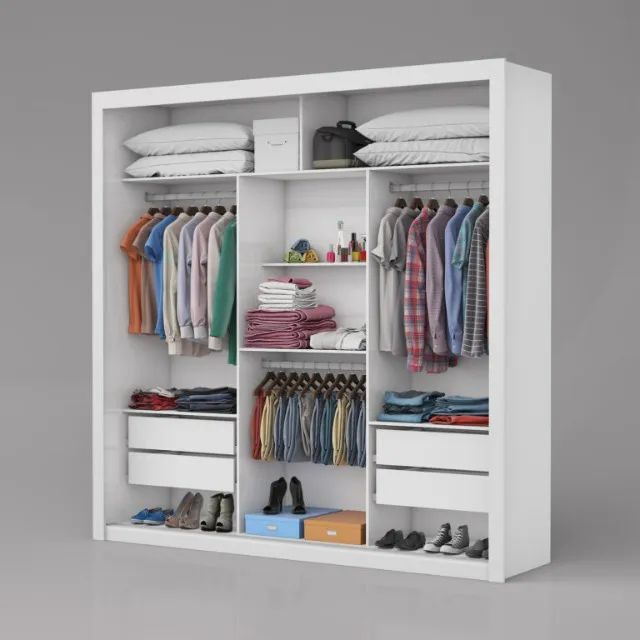 Guarda-Roupa Veneza/Clara Plus(1 Porta espelhada) 1,855 m - Super promoção!  - Foto 5