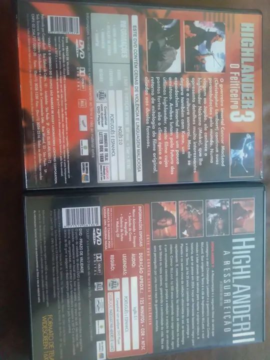 Combo 2 DVDs da franquia Highlander originais  - Foto 5