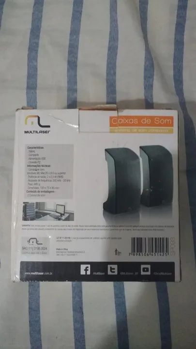 Caixas de Som Multilaser p/ Desktop e notebook - Foto 2