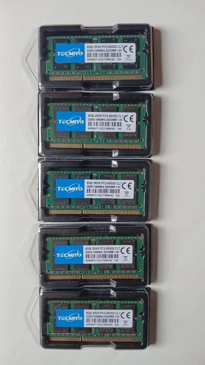 MEMÓRIA RAM DDR3 8 GB FREQUÊNCIA 1066 PRA NOTEBOOK 64739260844418123