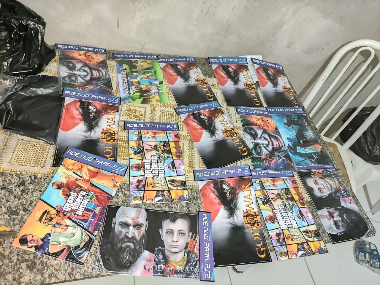 Adesivos para PS2 - God of War, GTA e outros