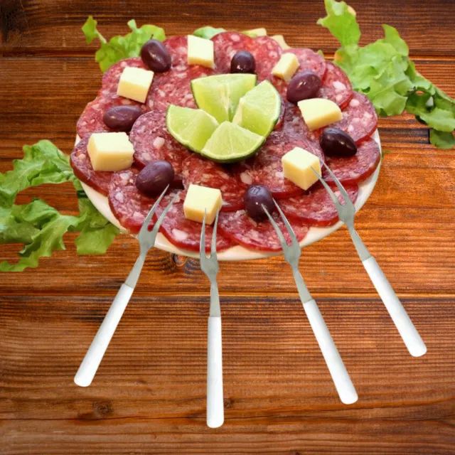 Mini Garfo para Petisco - Kit com 6 Garfinhos para Petisco Frutas etc - Foto 2