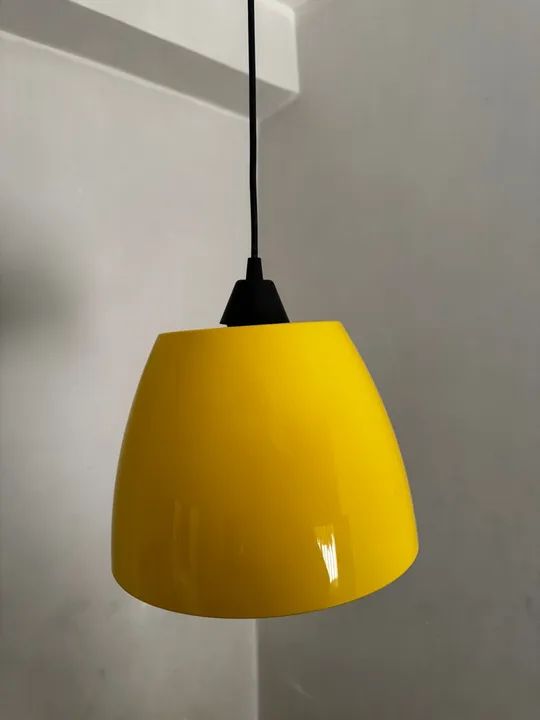 Luminária Pendente Amarela