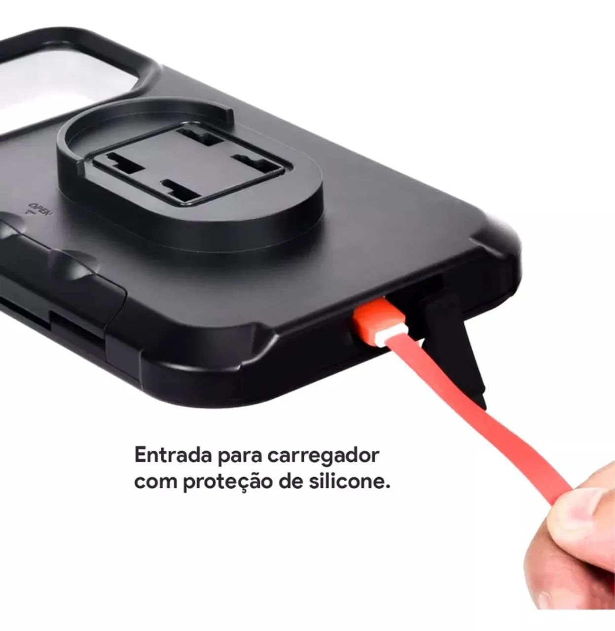 Suporte para Celular para Moto - Universal - Preto - Foto 4