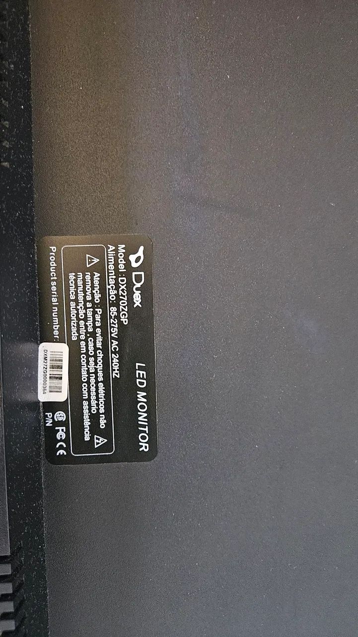 Monitor Gamer Duex 240hz pra conserto  - Foto 3