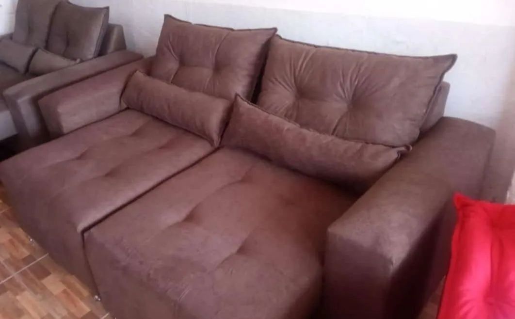 Sofá retrátil  Confortável mais frete - Foto 4