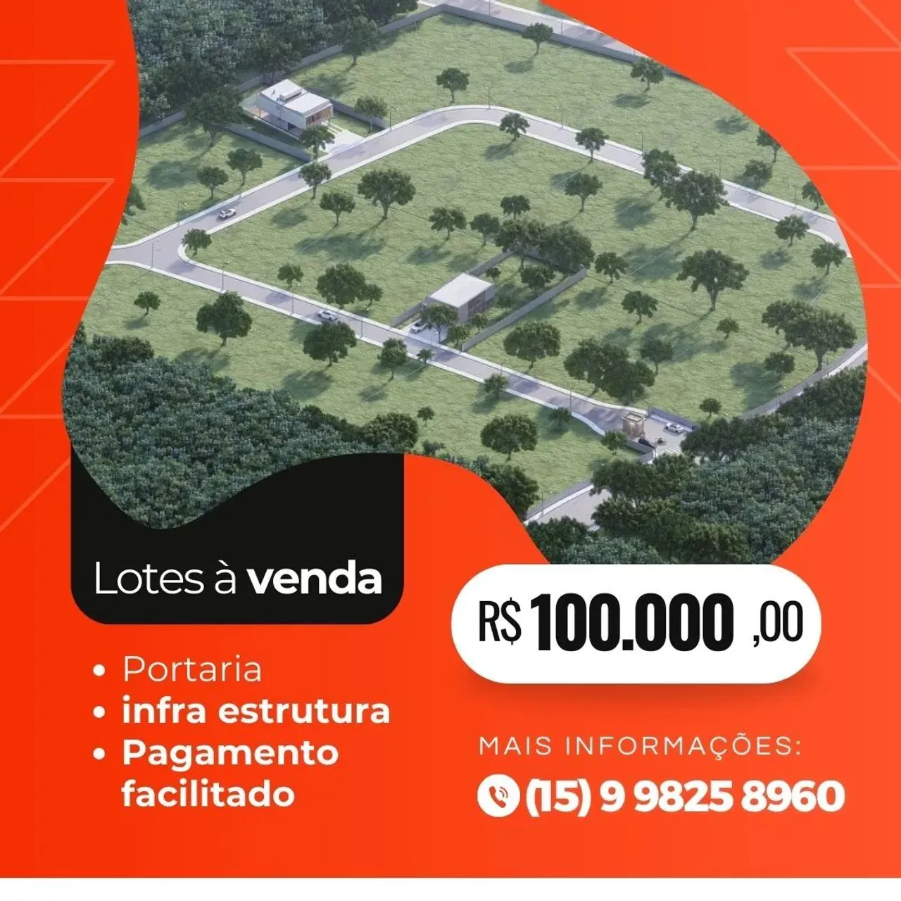 Lotes para chácaras em condomínio fechado no interior de São Paulo
