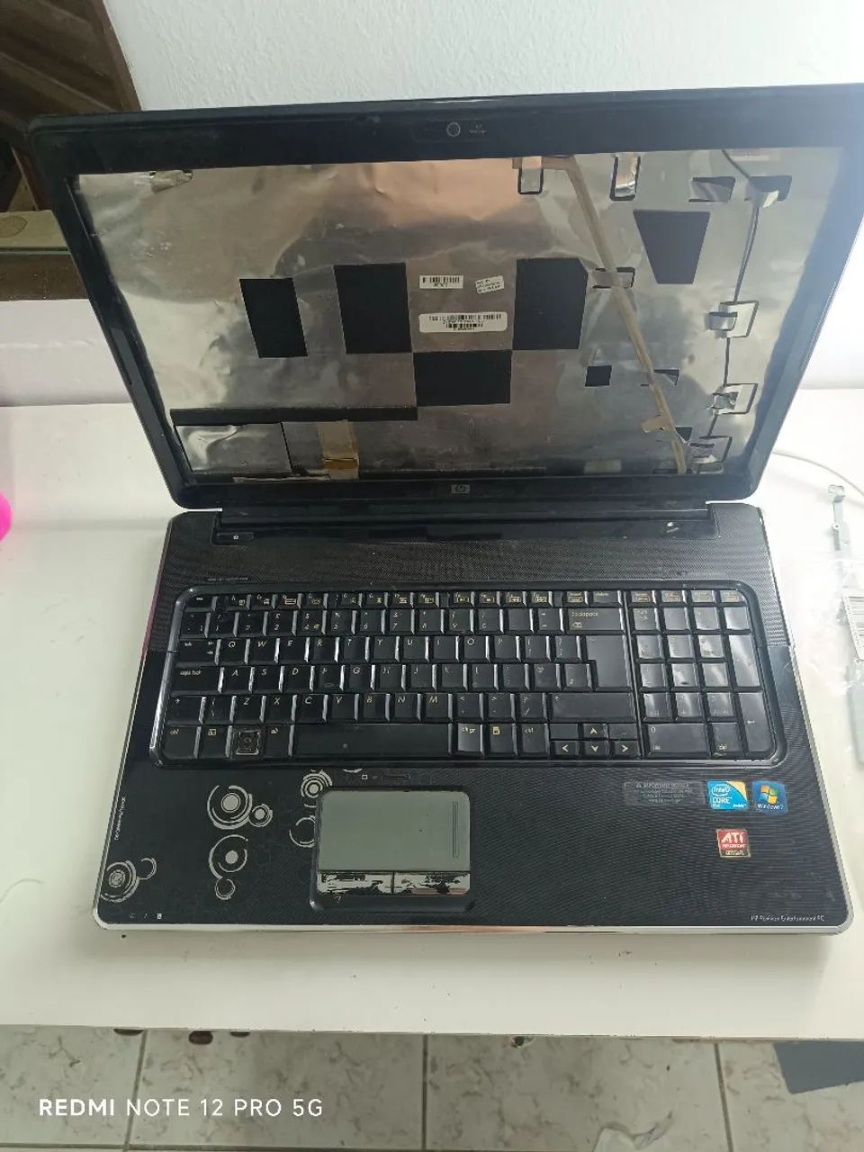 Carcaça hp pavilion dv7 placa mãe não liga aproveitar peças 