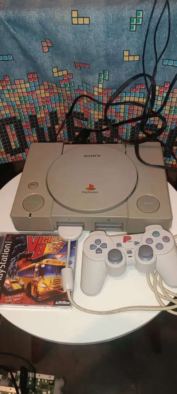 PS1 Fat com leitor funcionamdo