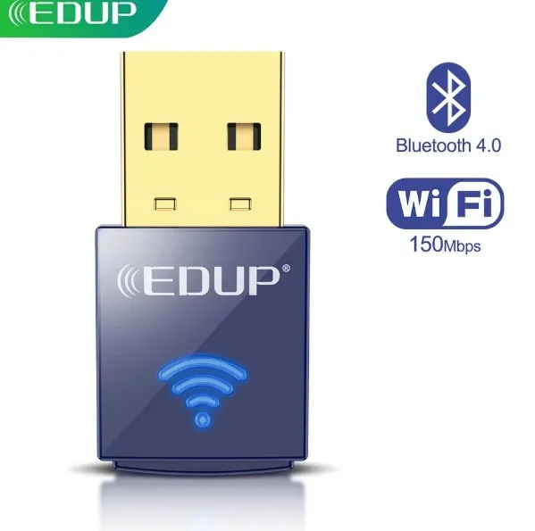 adaptador WiFi, 150Mbps, placa de rede sem fio, Bluetooth 4.0,